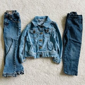 Girls 3 piece denim bundle